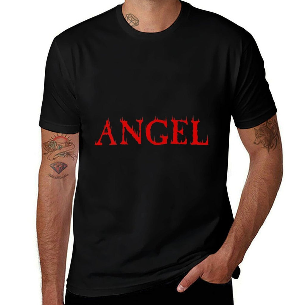 Angel Flame Aesthetic Soft Grunge Punk Goth Egirl Fashion  Eco-friendly Material T-Shirt