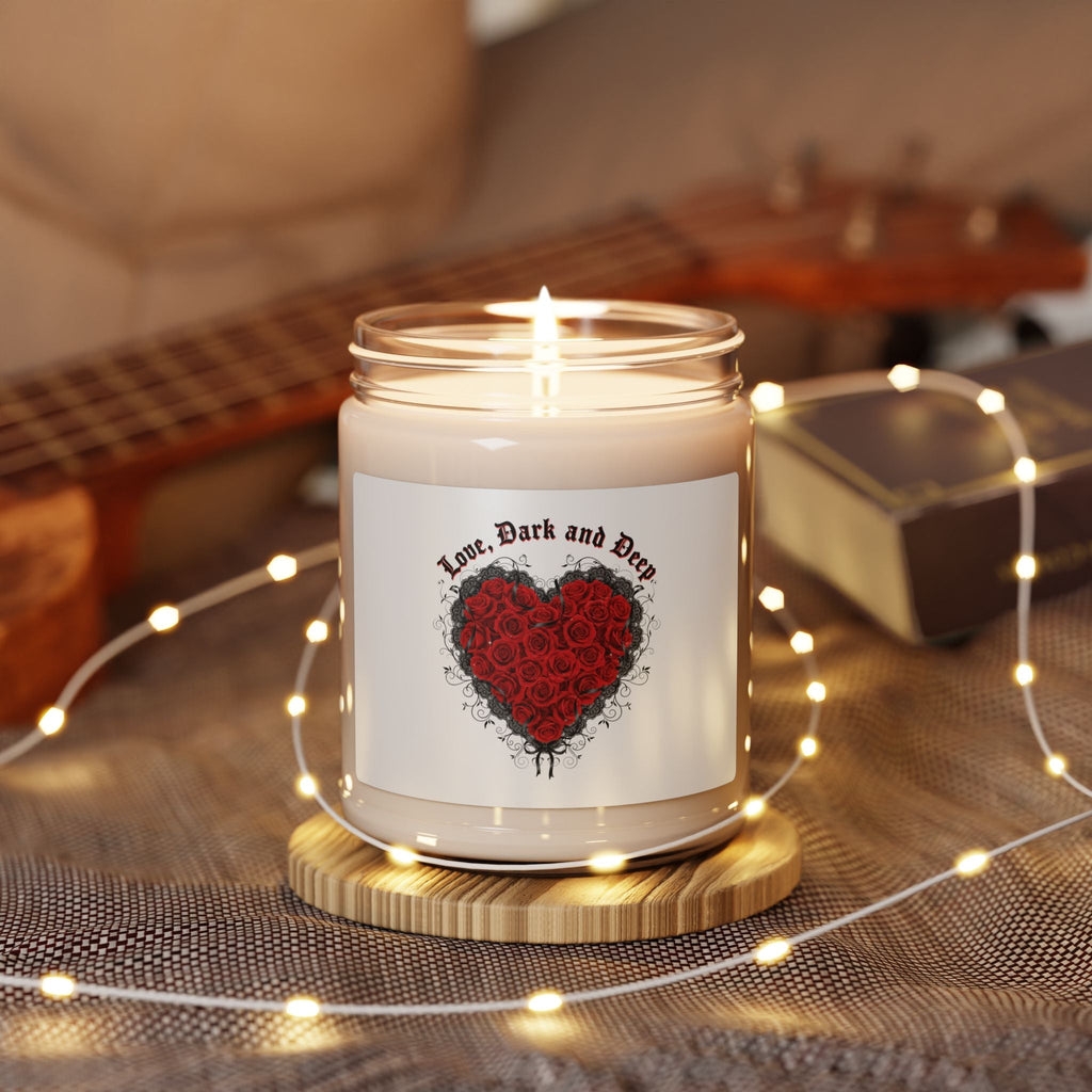 Gothic Romance Heart Candle | Soy Candle, 9oz, 80s Nostalgia New Romantic