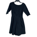 Mint Limit Womens Medium Solid Black Goth Half Sleeve Pleated Skirt A Line Dress