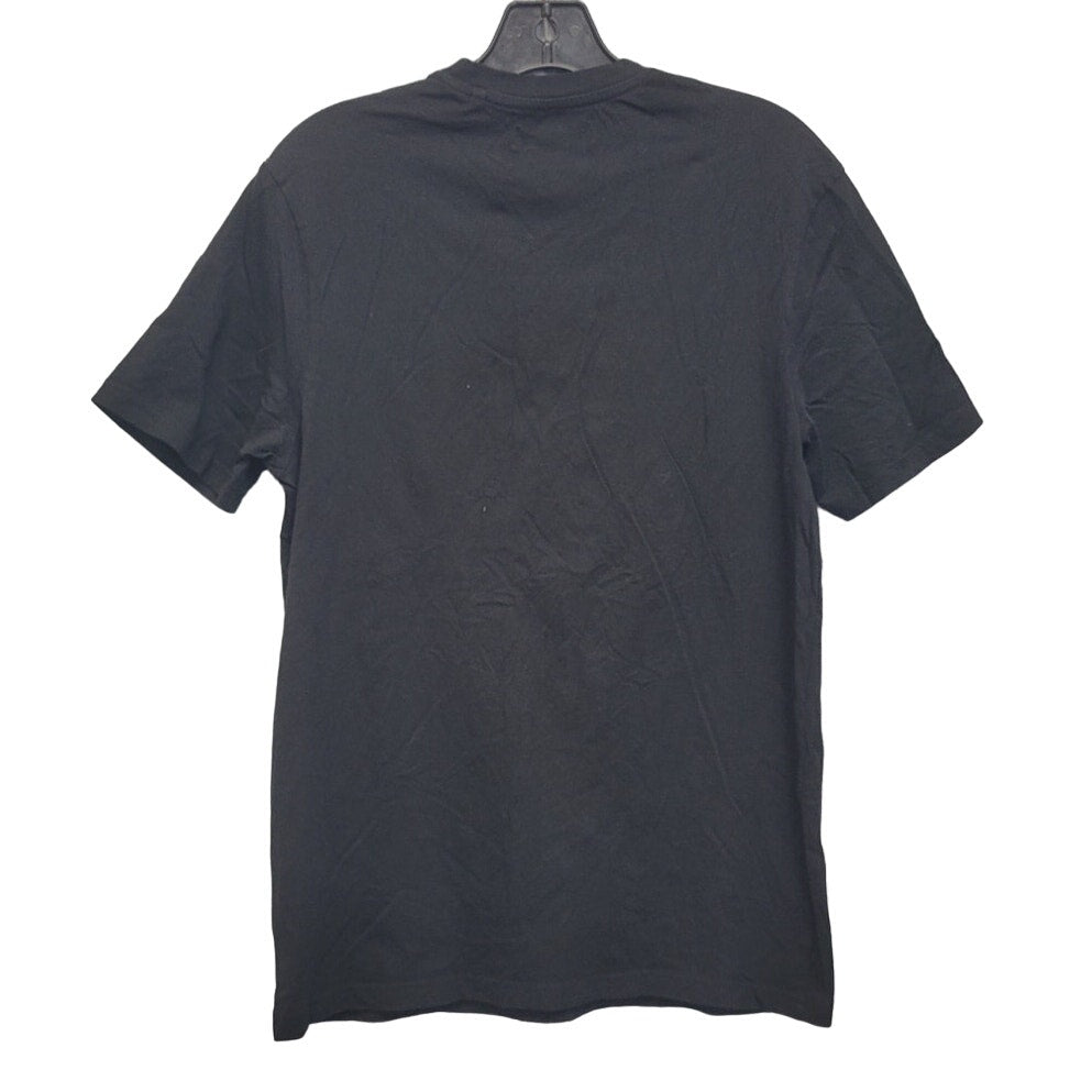Guess Mens Medium Velvet Goth Skull Floral Short Sleeve Crew Neck Tee Shirt