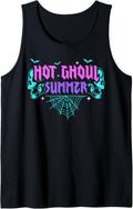Hot Ghoul Summer Pastel Goth Gothic Funny Halloween Skeleton Tank Top