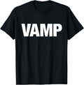 VAMP Matching Halloween Couples Funny Costume SECURITY Goth T-Shirt
