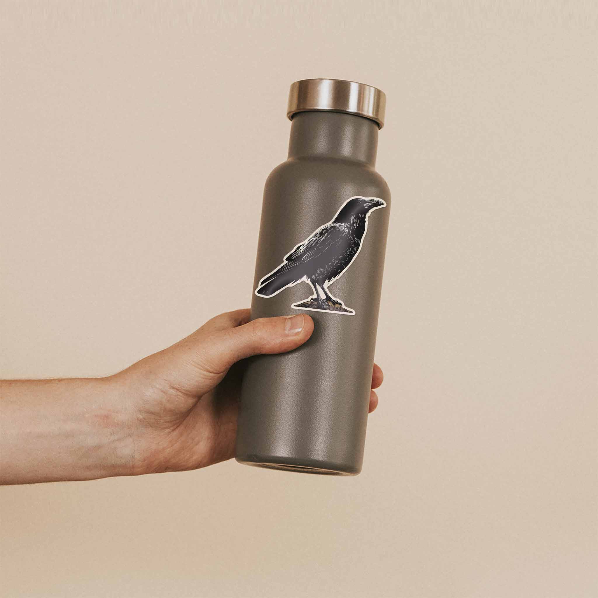 Crow Birdwatching Sticker
