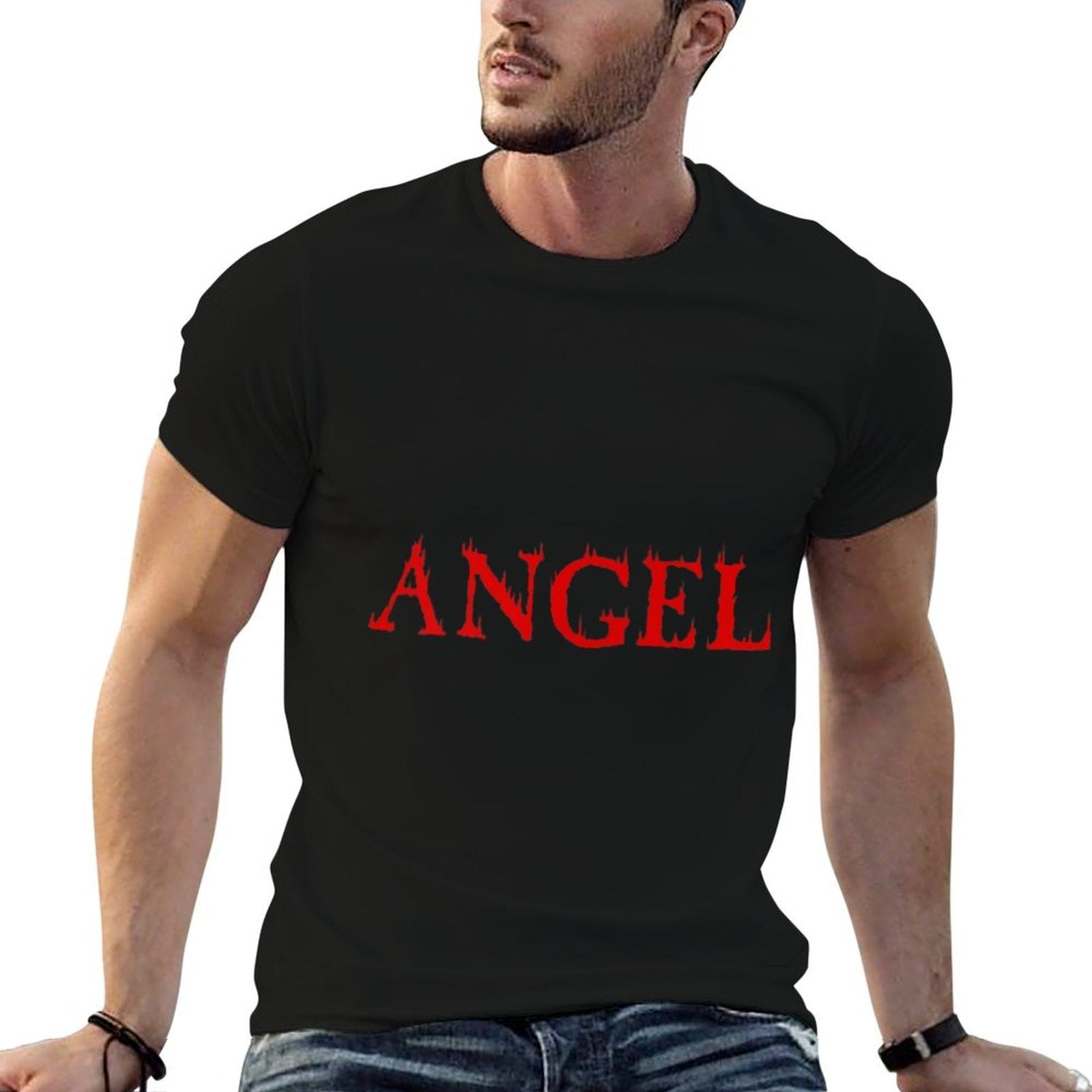 Angel Flame Aesthetic Soft Grunge Punk Goth Egirl Fashion  Eco-friendly Material T-Shirt