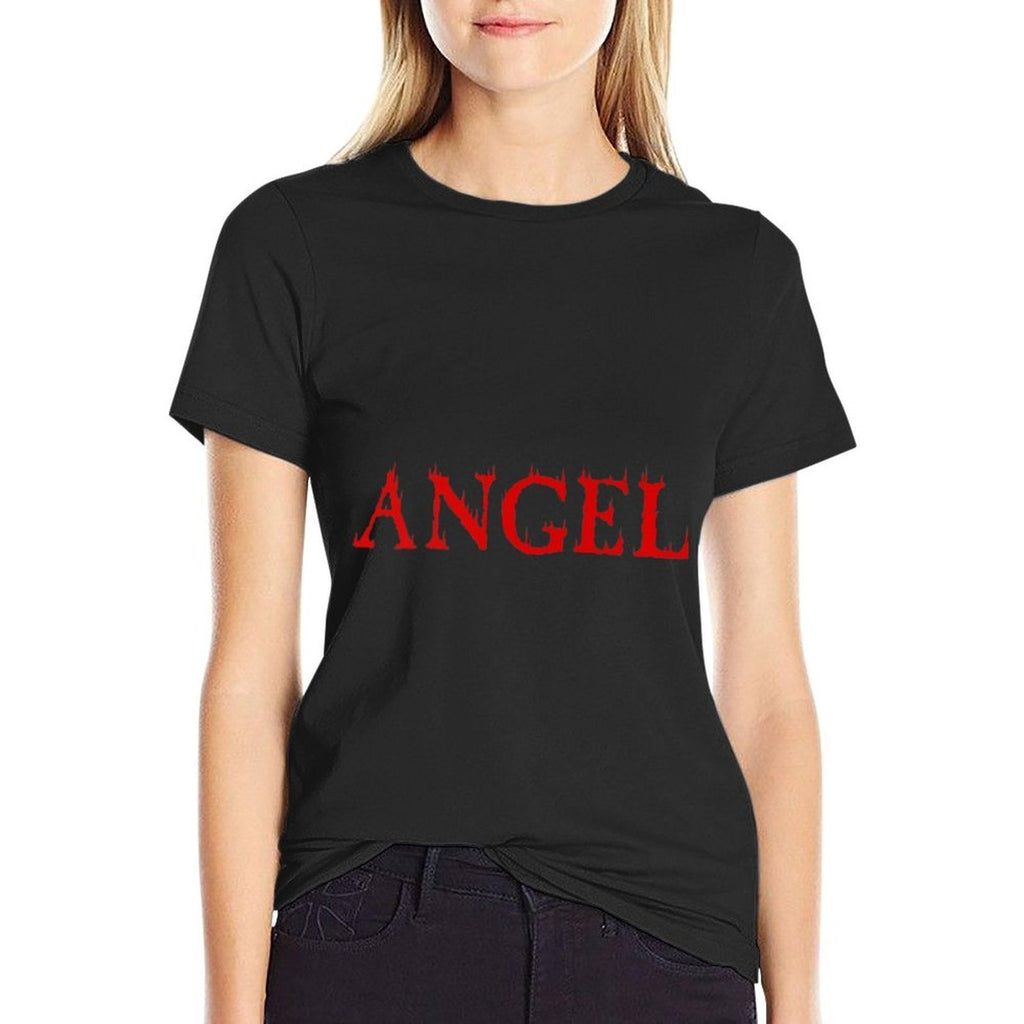 Angel Flame Aesthetic Soft Grunge Punk Goth Egirl Fashion  Eco-friendly Material T-Shirt